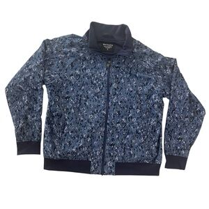 Athleta Brooklyn Bomber Jacket II Blue Camo Women's XL Full Zip